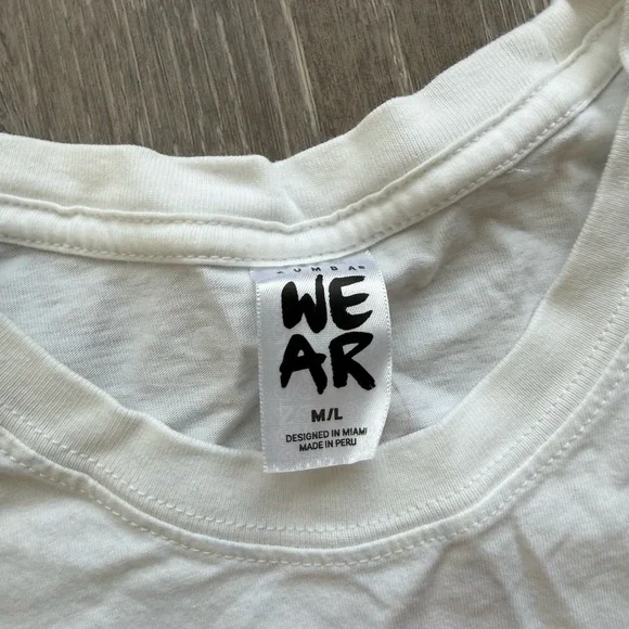 Zumba - Thank You for Dancing With Me - White T-Shirt - Unisex M/L - Picture 4 of 4